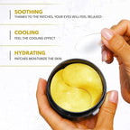 Arvesa Under Eye Mask for Dark Circles and Puffiness, 24k Gold Under Skincare - Image 3