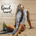 Beach Towel 100% Cotton Turkish Beach Towel Adult 38x70 Inch Pre-washed - Image 3