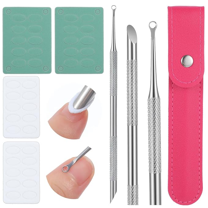 Loop Cuticle Pusher, Pre-treatment Cuticle Pusher, Stainless Steel Nail Care by Unknown