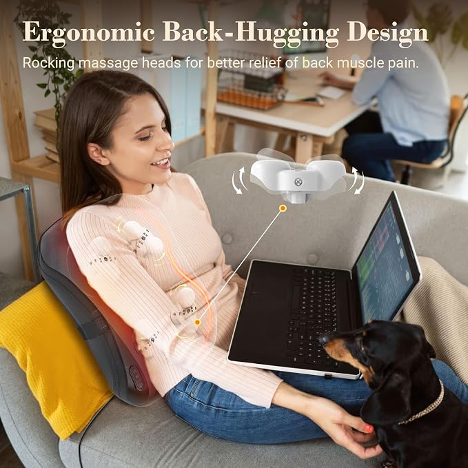 CuPiLo Back Massager for Pain Relief Deep Tissue FSA Eligible HSA, Upgrade 8 - Image 4
