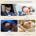 Silk Sleep Mask, Eye Mask for Sleep Women Men, Mulberry Sleeping Mask - Image 7