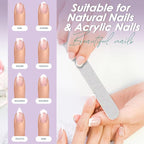 Professional Disposable Zebra Nail Files 100/180 Grit 5" Double Sided Emery - Image 2