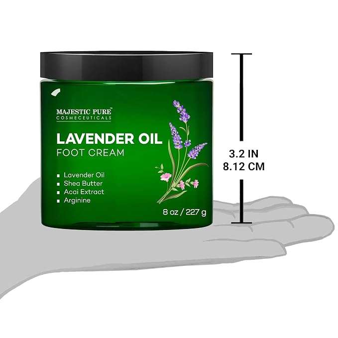 Majestic Pure Lavender Oil Foot Cream, Warming Cream - Image 8