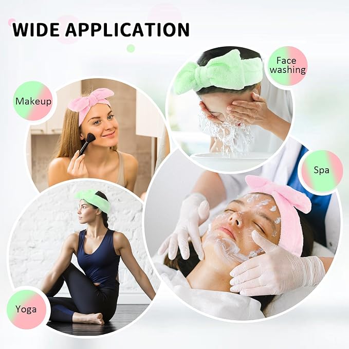 WHAVEL 6 Pack Spa Headbands - Image 4