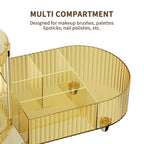 Rotating Makeup Organizer for Vanity, 2 Perfume Trays - Image 3