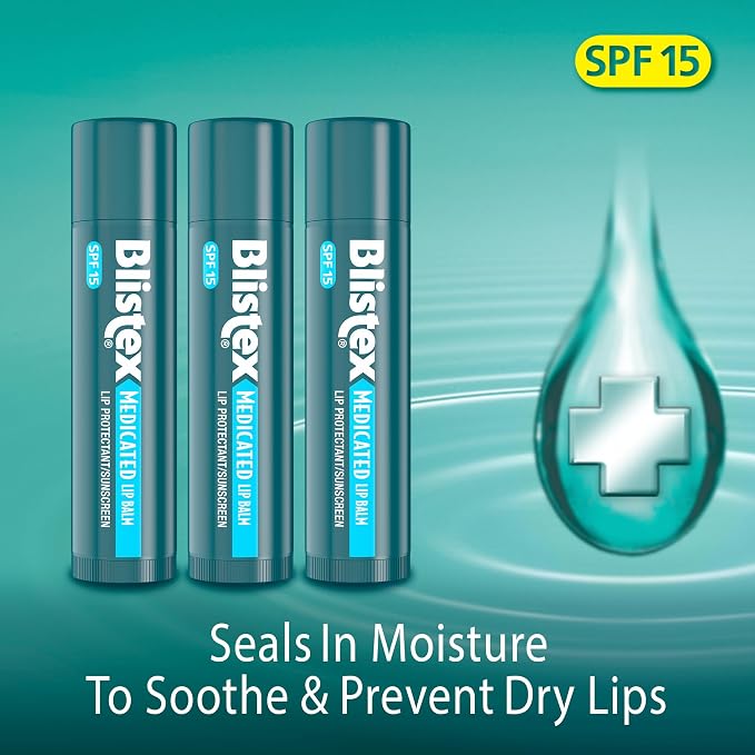 Blistex Medicated Lip Balm, 0.15 Ounce, Prevent Dryness & Chapping, SPF 15 Sun - Image 5
