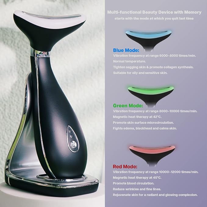 VRAIKO Lily Neck Face Massager, Face Sculpting Tool, Skin Rejuvenation Device - Image 2