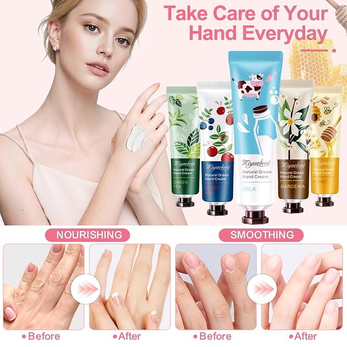10 Pack Hand Cream Gift Set, Mothers Day Gifts, Moisturizing Hand Lotion Travel - Image 5