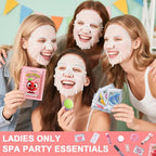 144 PCS Spa Party Supplies for Girls and Women, Favors Include Face Masks - Image 4