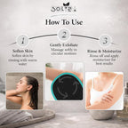 Exfoliating glove for Shower & Exfoliating body scrubber – 100% Vegan Viscose - Image 4