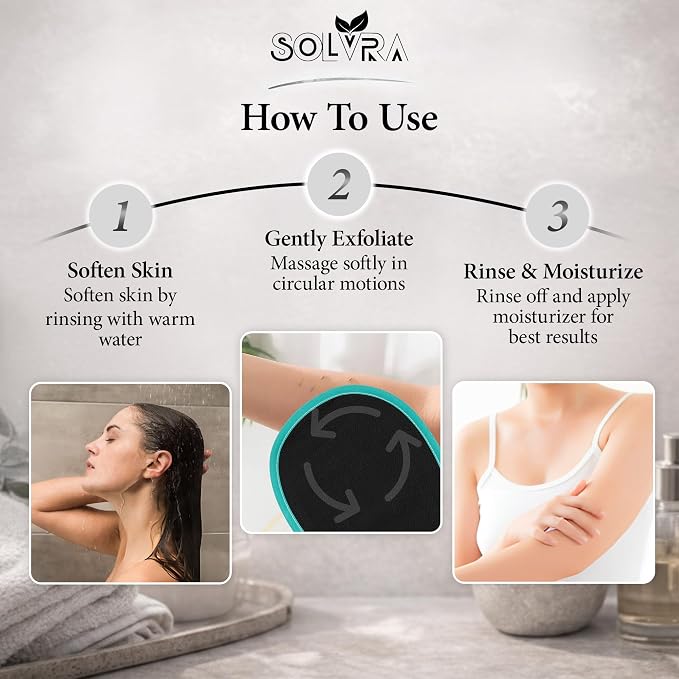 Exfoliating glove for Shower & Exfoliating body scrubber – 100% Vegan Viscose - Image 4