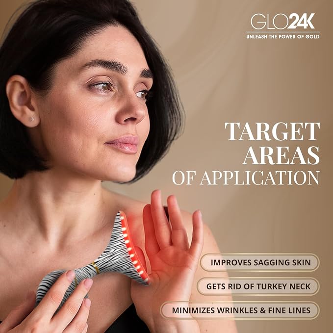 GLO24K 7 Color Beauty Device – Triple LED Action & Vibration Technology Facial - Image 2