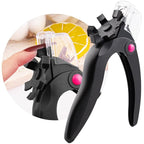 Black Acrylic Nail Clippers, Adjustable Nail Tip Cutter by GA%26EN