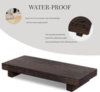 zoocatia Small Wood Tray Pedestal Stand Farmhouse Bathroom Decor Decorative - Image 2
