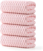 REDKISS 4 Pack Pink Microfiber Bath Towels by REDKISSOnline