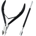Professional Cuticle Cutter & Pusher Trimmer Manicure Tools by BOXGROVEBEAUTY