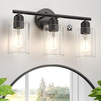 Espird Bathroom Vanity Light Fixtures Matte Black Bathroom Lighting Fixture by Espird
