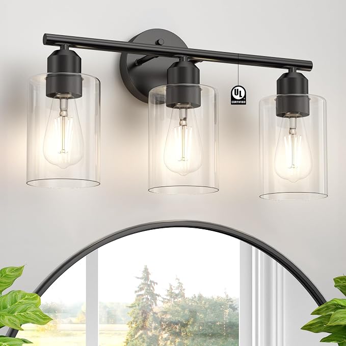 Espird Bathroom Vanity Light Fixtures Matte Black Bathroom Lighting Fixture by Espird