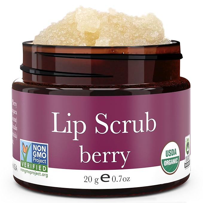 USDA Organic Lip Scrub Berry by BeautybyEarth