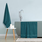 GLAMBURG Premium Cotton Oversized 2 Pack Bath Sheet 35x70-100% Pure Cotton - Image 4