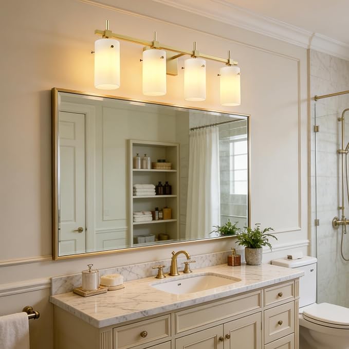 SOLFART Bathroom Light Fixtures, 4 Light Vanity Lights - Image 4