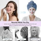Microfiber Hair Drying Towel Wrap - Image 6