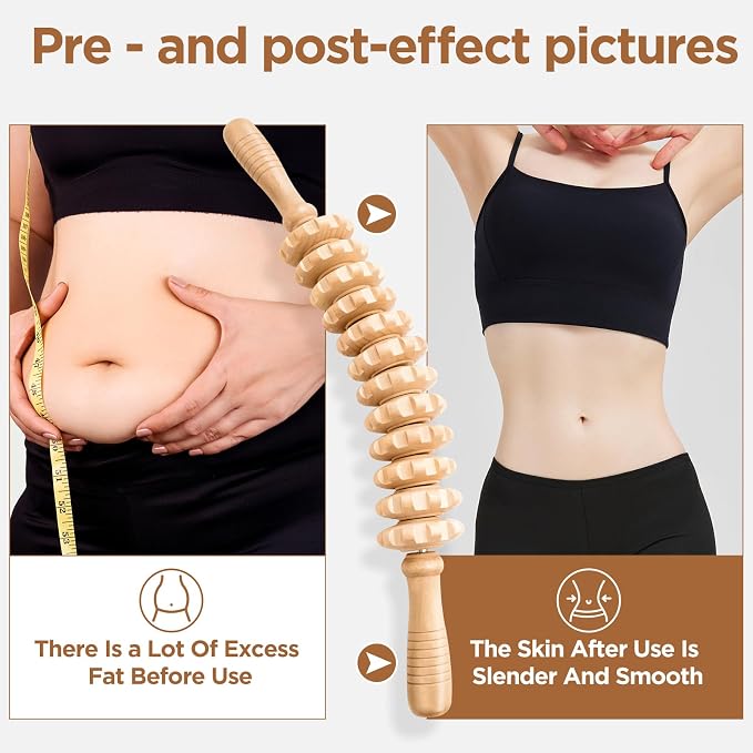 Wooden Cellulite Massage Roller - Image 7