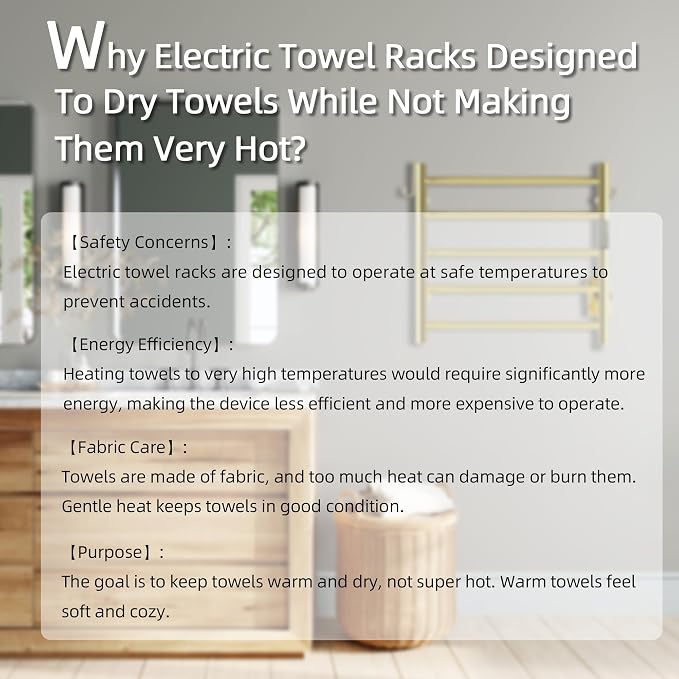 P&Dlusir Towel Warmer, Heated Towel Rack - Image 8