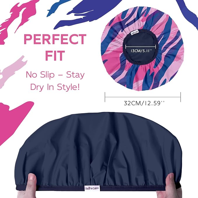 Years calm Waterproof Shower Cap - Image 2