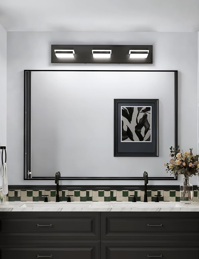VOLISUN Modern Bathroom Vanity Light Fixtures, Matte Black LED Bathroom - Image 5