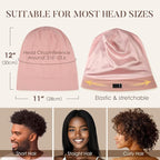 LULUSILK Mulberry Silk Bonnet for Sleeping Women, No More Frizzy Tangled Hair - Image 5
