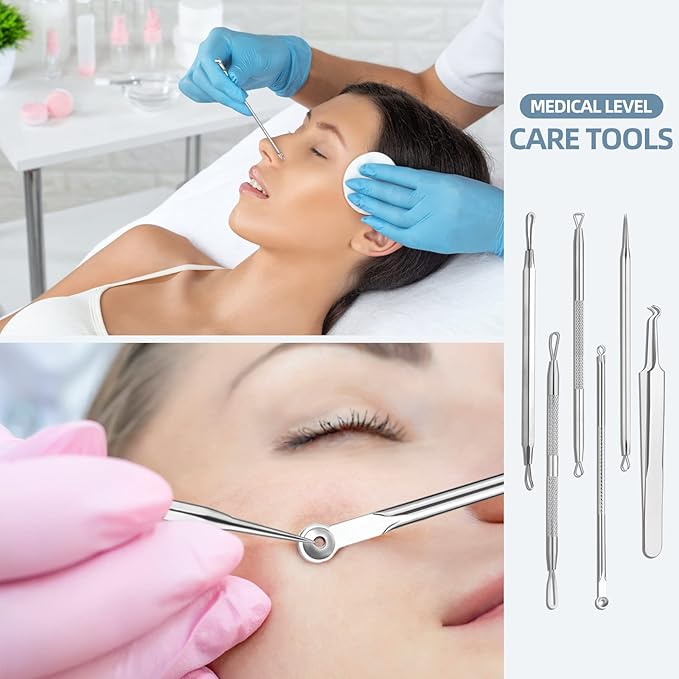 JPNK Blackhead Remover Comedone Extractor Acne Removal Kit.. - Image 5