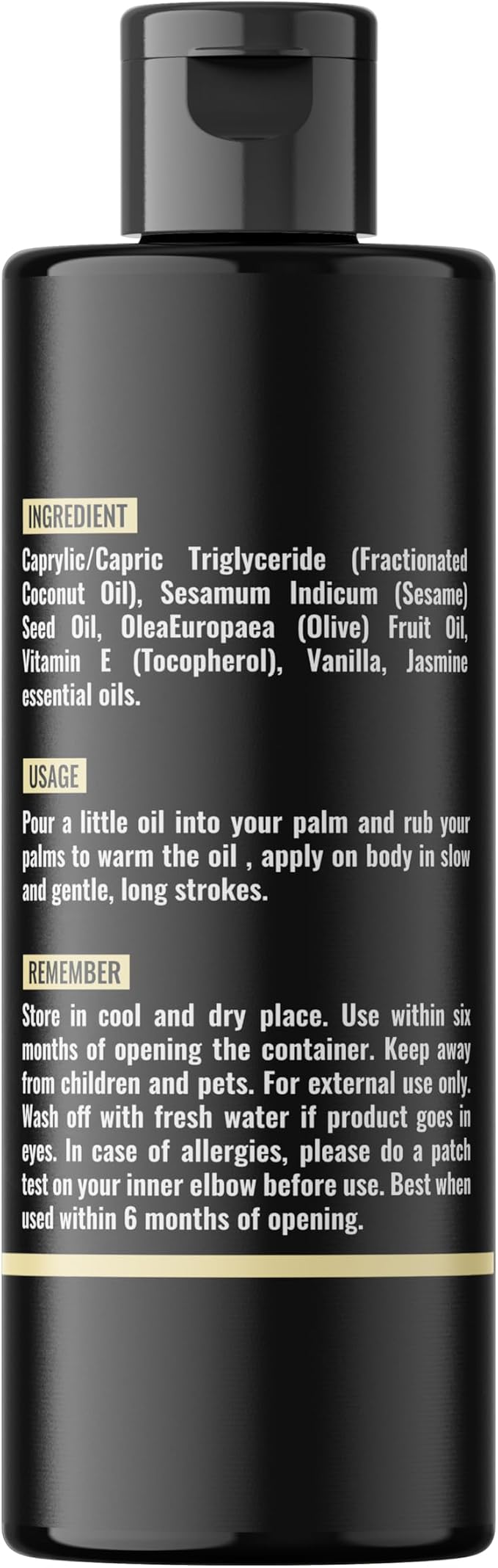 Organic - Vanilla Full Body Massage Oil - No Stain & Non-Sticky | - Image 5