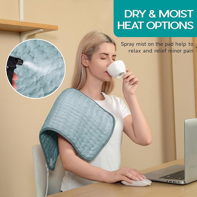 Heating Pad for Period Cramps, Heating Pad for Back/Neck/Shoulder Muscle Pain - Image 5