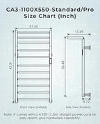 Foldable Heated Towel Rack, Dual-Zone Electric Towel Warmer Rack - Image 7