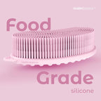 MainBasics Silicone Body Scrubber Dual-Sided Shower Loofah and Massaging Nodes - Image 6