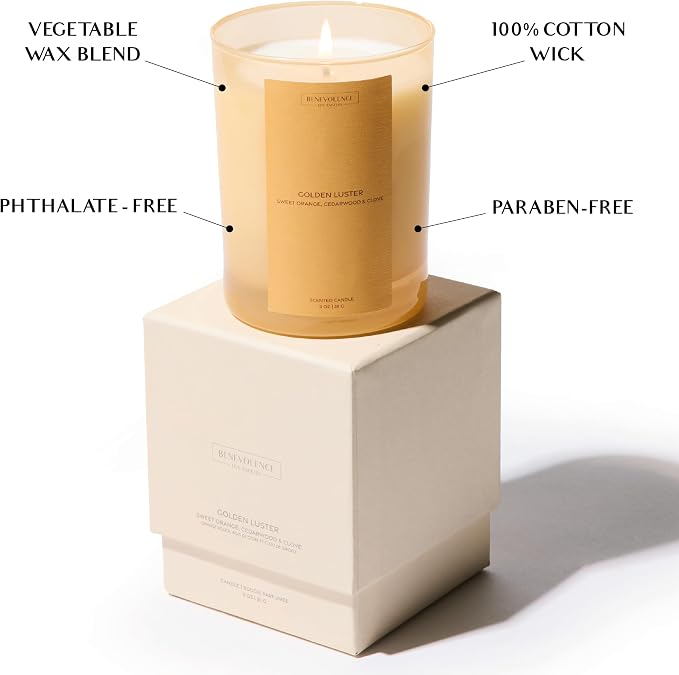 Orange, Cedarwood & Clove Scented Candle | 11oz, 60 Hour Burn | Natural Soy Wax - Image 4