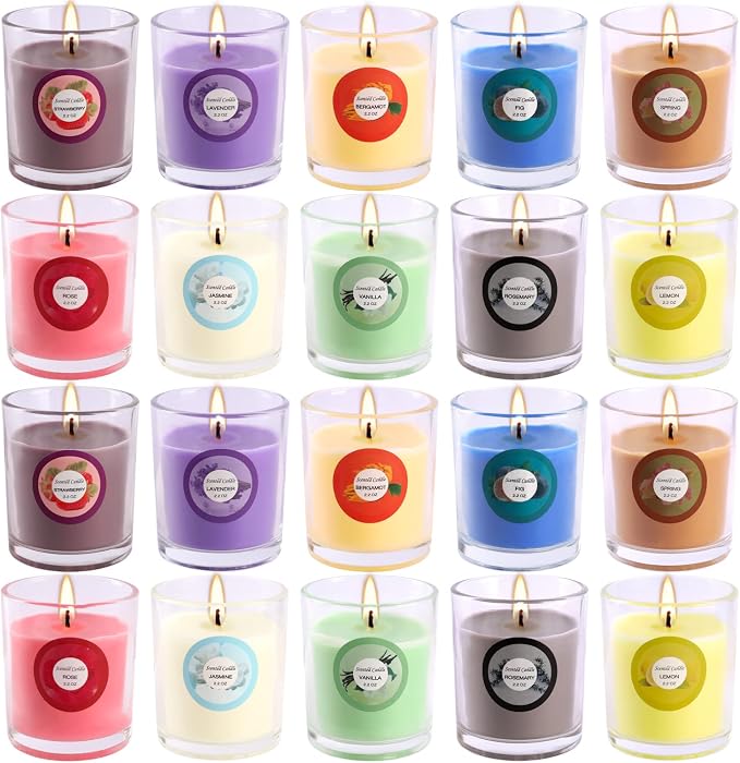 20 Pack Strong Scented Candles Gift Set - Image 9