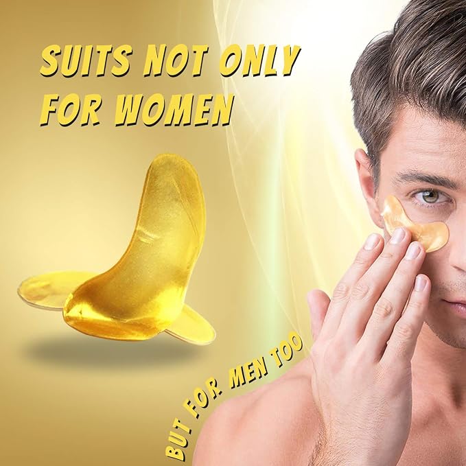 Vandarllin24K Gold Powder Gel Collagen Eye Masks Sheet Patch, Remove Bags - Image 2
