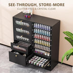 OmySalon Nail Salon Organizer Cabinet, Wooden Display - Image 4