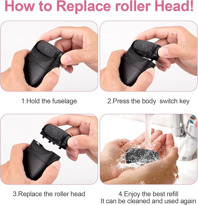 8 Pack Refill Rollers, Replacement Rollers Heads, 3 Pack Extra Coarse, 3 - Image 2