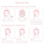 Gua Sha Facial Tools, Rose Quartz Guasha Tool - Image 4