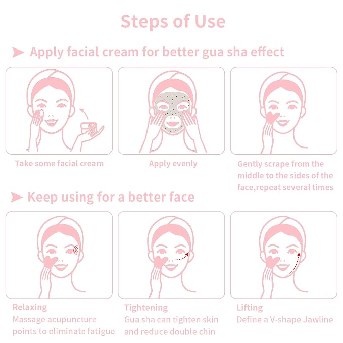 Gua Sha Facial Tools 2 Pack, Guasha Tool - Image 5