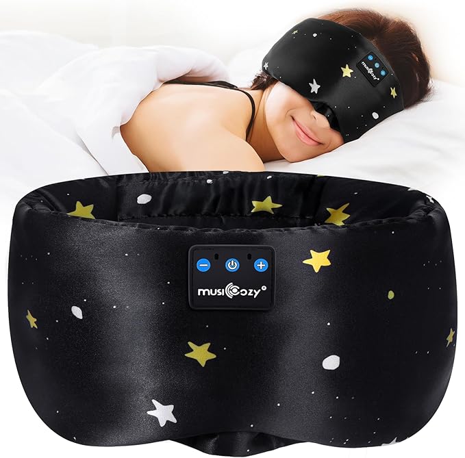 MUSICOZY Mulberry Silk Bluetooth Sleep Mask by MUSICOZY
