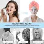 Microfiber Hair Drying Towel Wrap - Image 6
