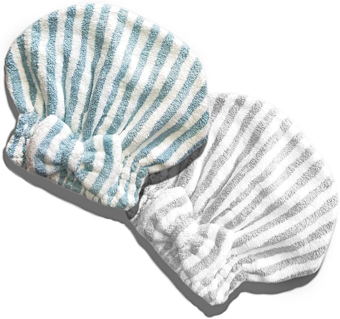 Microfiber Hair Towel Cap, Soft Absorbent Quick Drying Cap by SportMore