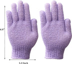 IBLUE Shower Gloves, Double Sided Exfoliating Bath Body Scrub Gloves - Image 2