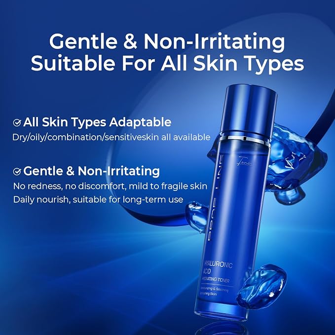 Multi-Molecular Hyaluronic Acid Toner, Hydrating Facial Toner - Image 3