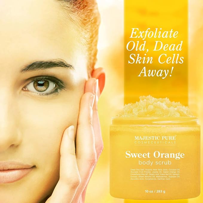 Majestic Pure Sweet Orange Body Scrub - Image 2