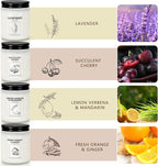 Soy Wax Scented Candle Gift Set, 4 Pack Lavender, Long Lasting Aromatherapy - Image 2